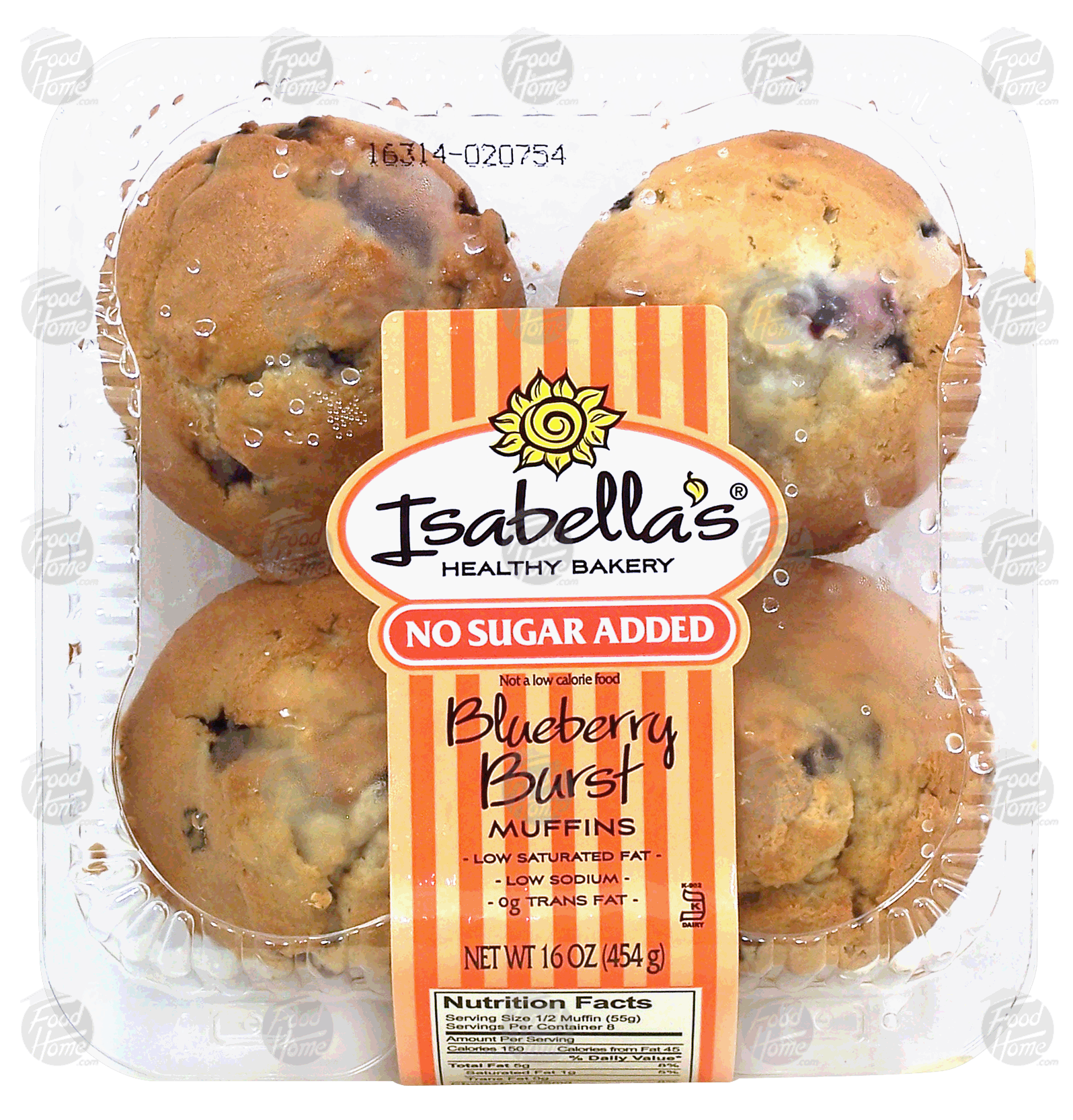 Isabella's Healthy Bakery blueberry burst muffins, no sugar added Full-Size Picture